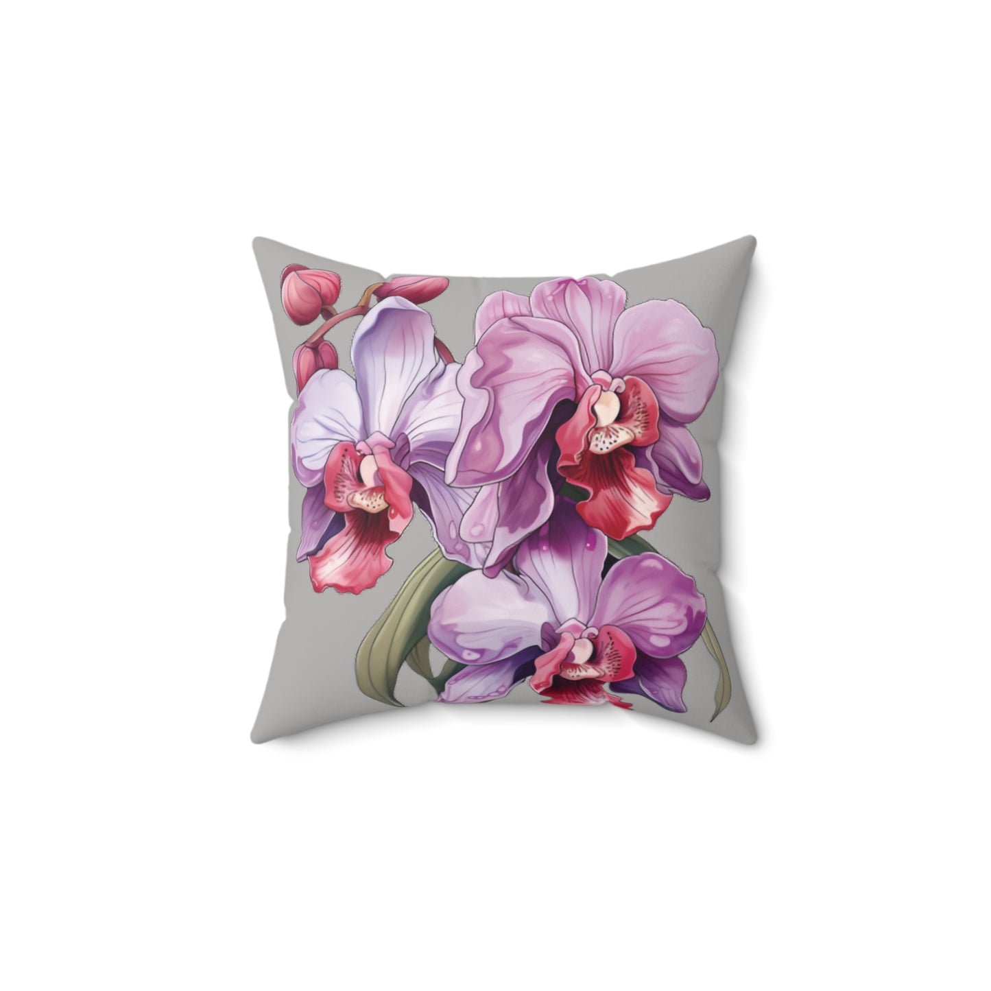 Orchid Splendor Spun Polyester Square Pillow