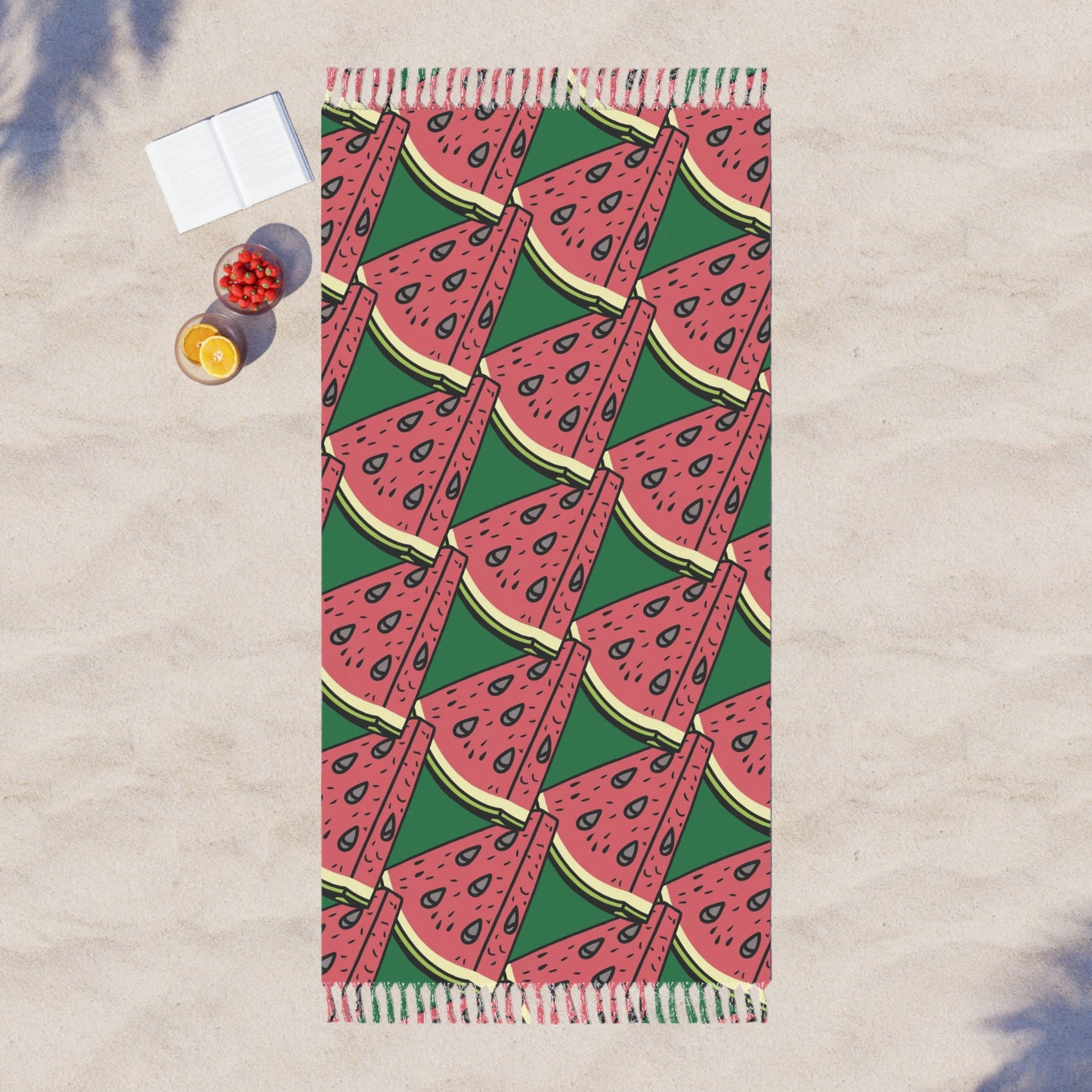 watermelon sunbathing blanket