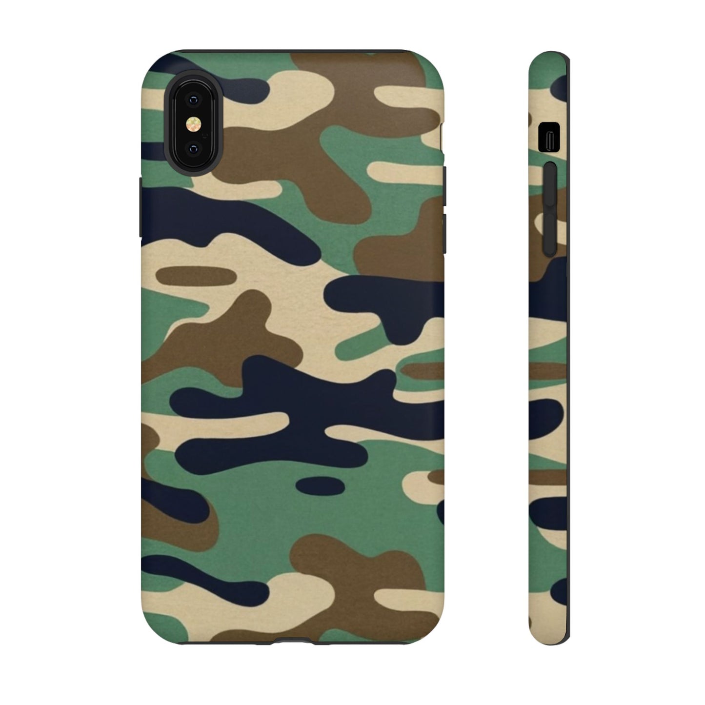 Camouflage Tough Phone Case for I phone, Samsung Galaxy and Google Pixel