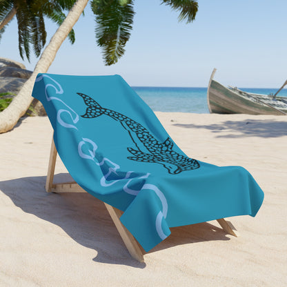 Turquoise Dolphin Beach Towel