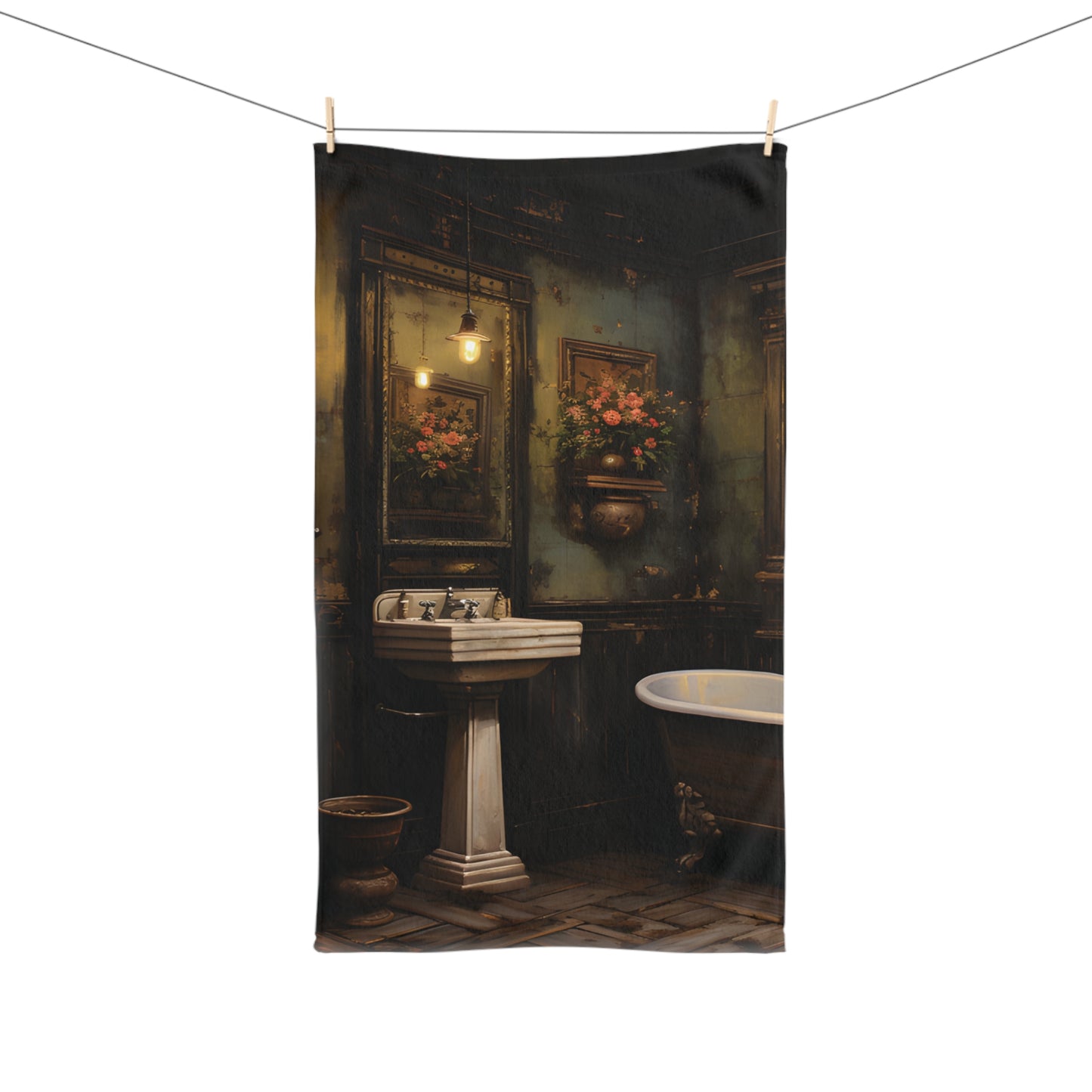 antique theme bathroom decor