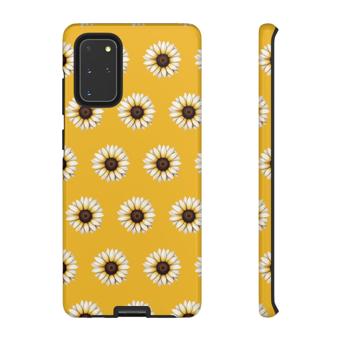 White Sunflower Yellow Tough Cell Phone Case - Ruppy's Creations