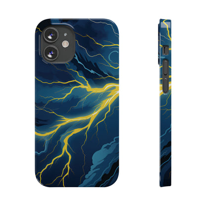 Lightning Strikes Slim Phone Cases