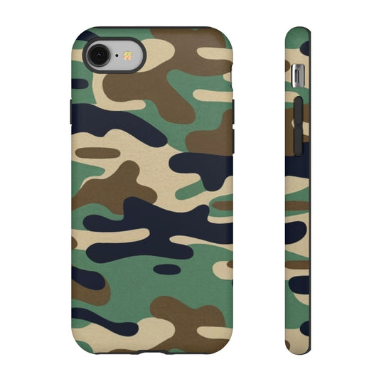 Camouflage Tough Phone Case for I phone, Samsung Galaxy and Google Pixel