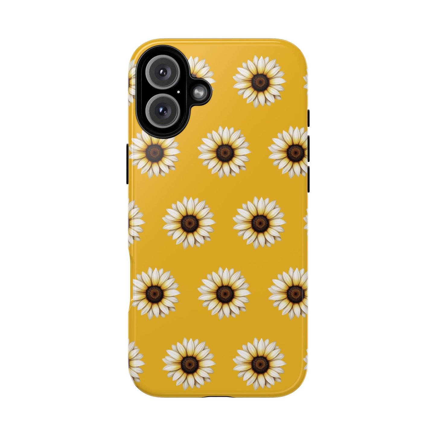 White Sunflower Yellow Tough Cell Phone Case - Ruppy's Creations