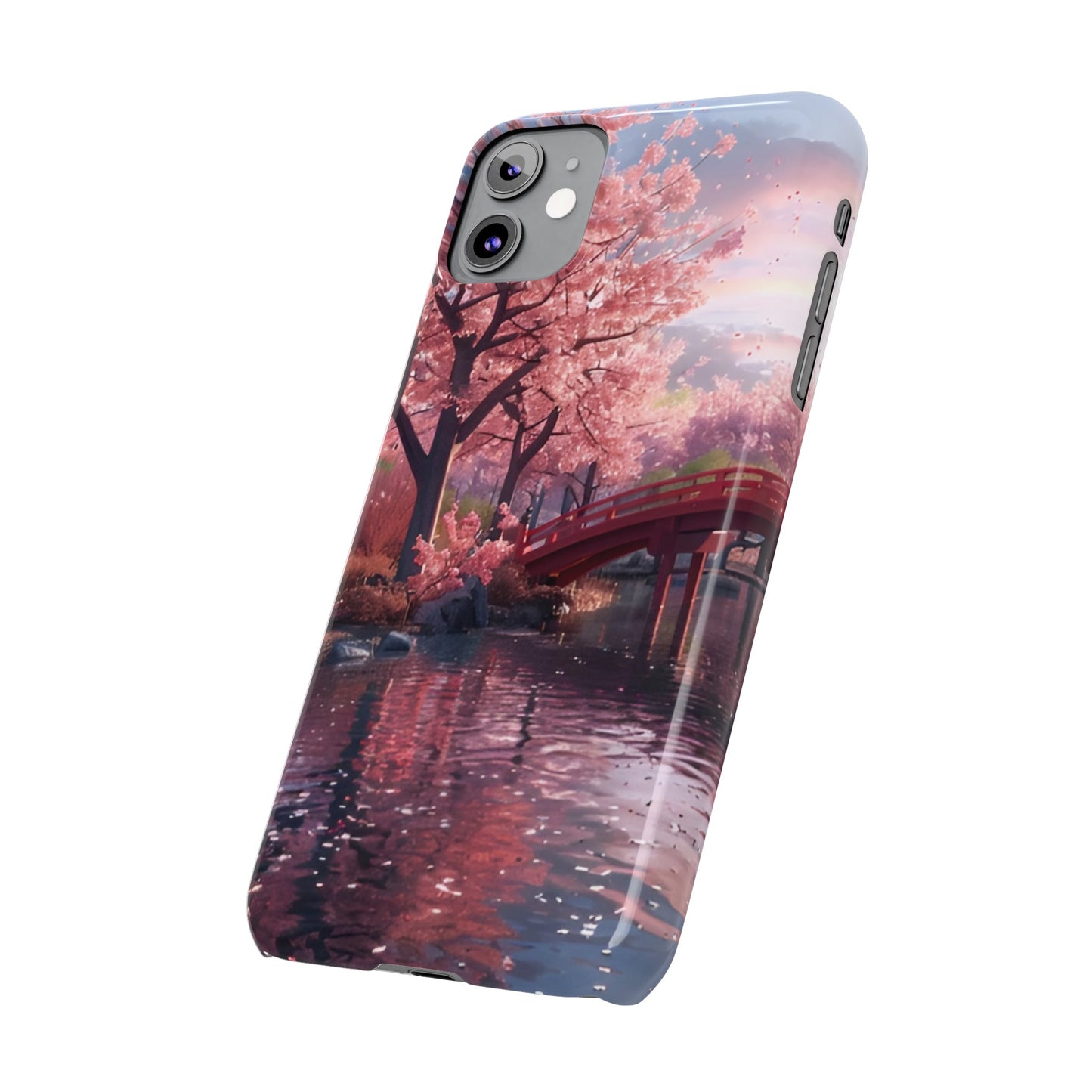 Cherry Blossom Garden Slim iPhone Case - Ruppy's Creations