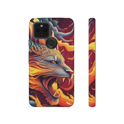 Blazing Beast Cell Phone Tough Case for I Phone, Samsung and Google Pixel