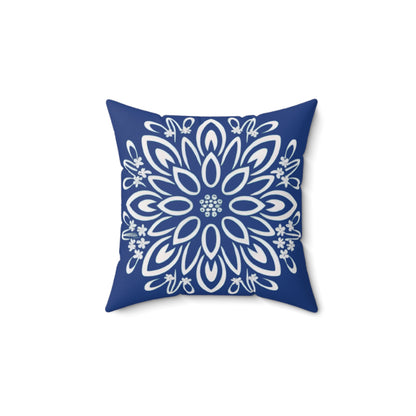 Floral Dreams Spun Polyester Square Pillow