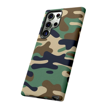 Camouflage Tough Phone Case for I phone, Samsung Galaxy and Google Pixel