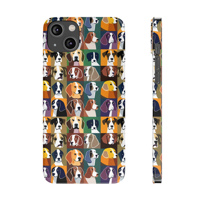 Dog Lovers Print Slim I Phone Case