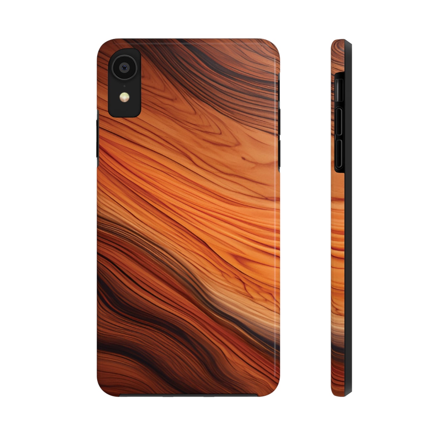 Wood Grain Look Tough Phone Case