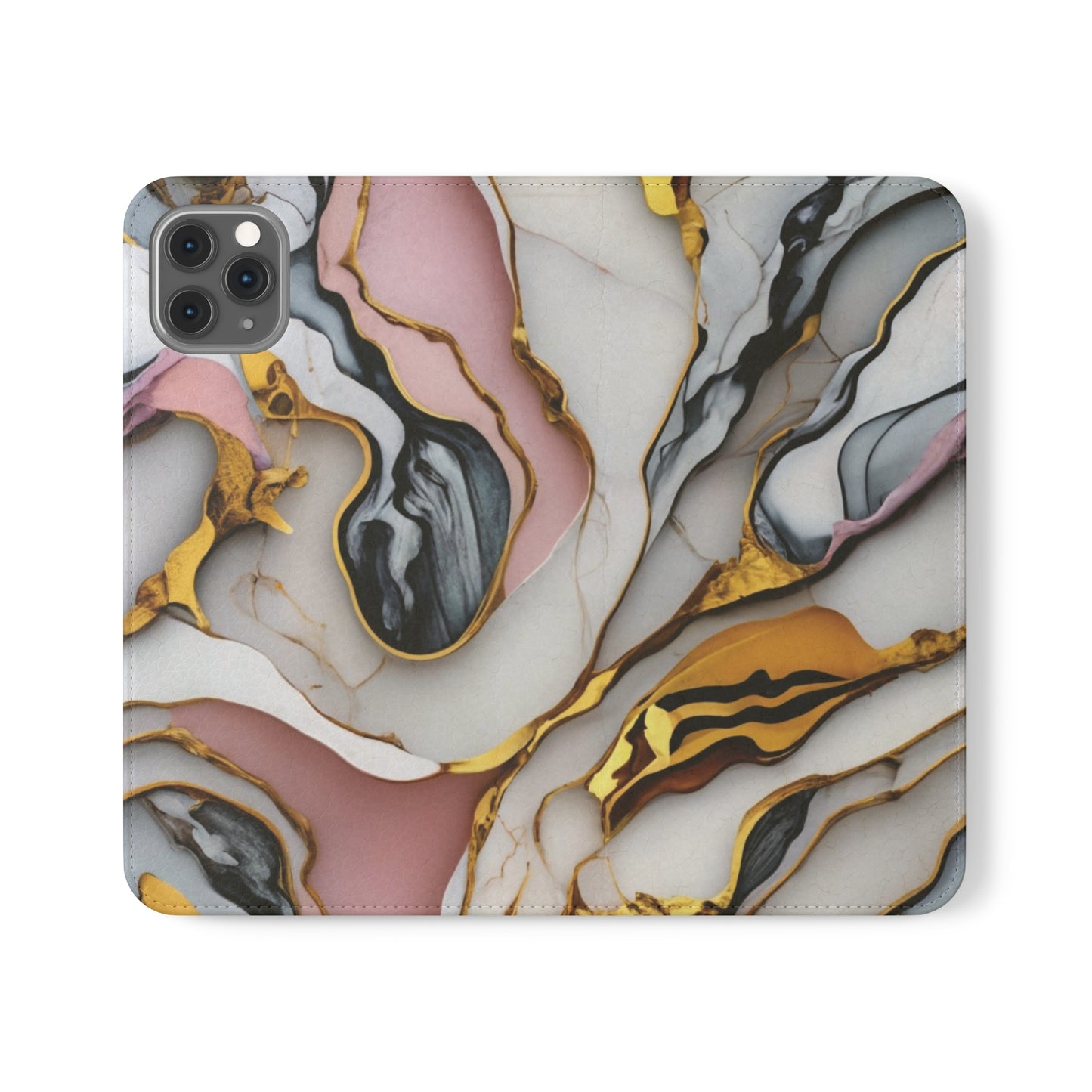 Golden Marble Folio Case