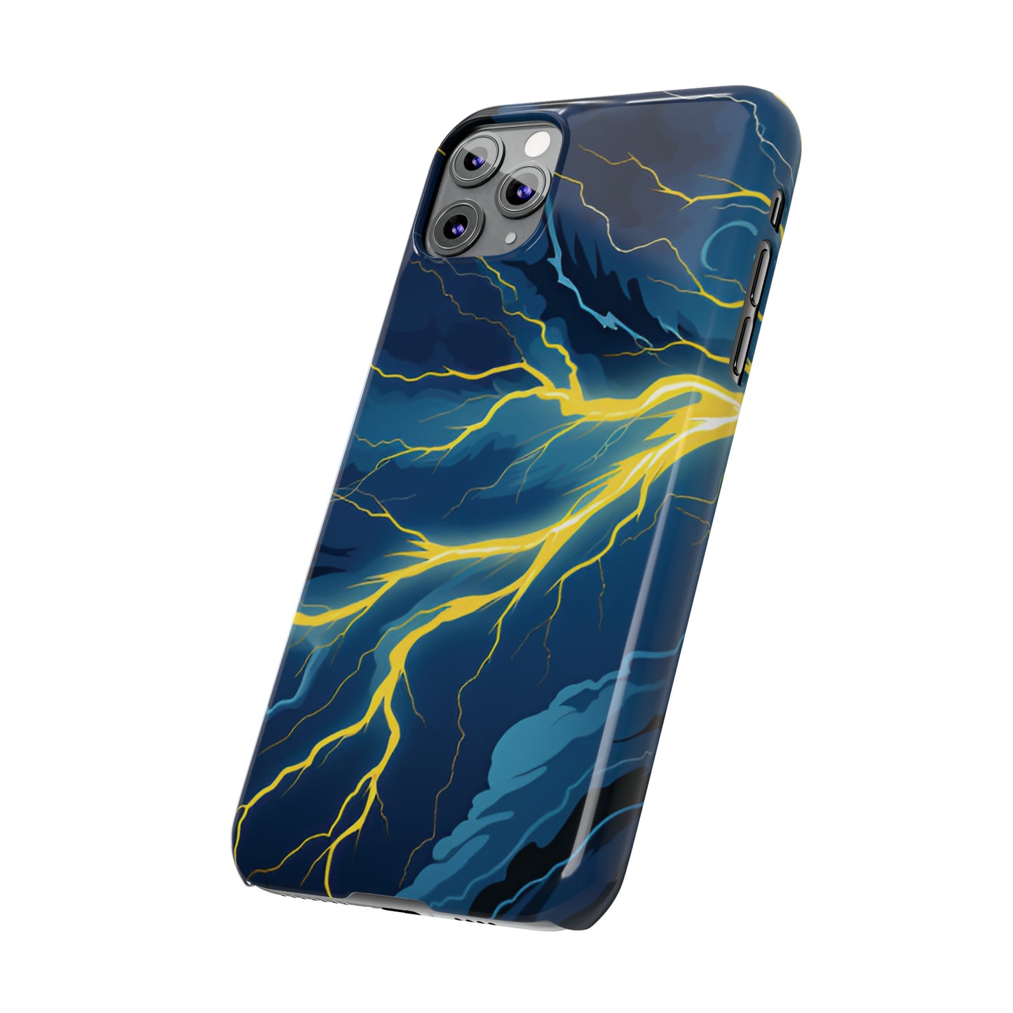 Lightning Strikes Slim Phone Cases