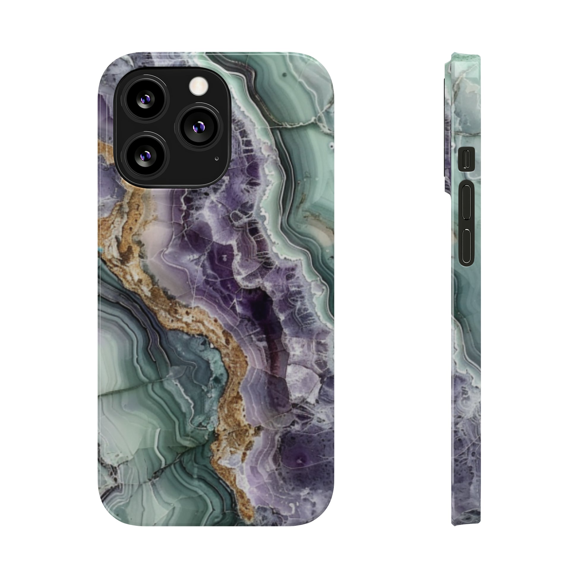 Amethyst & Jade Look Slim iPhone Case - Ruppy's Creations