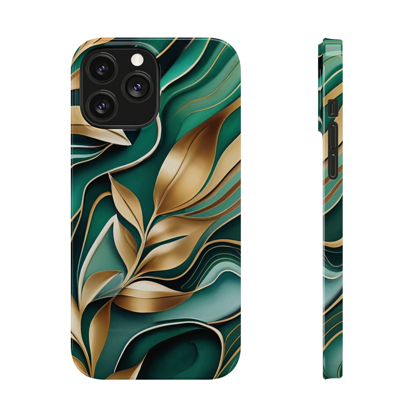 Mystic Leaf Slim Phone Case For I phone