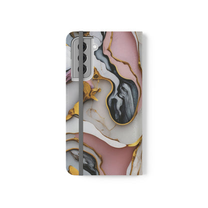 Golden Marble Folio Case