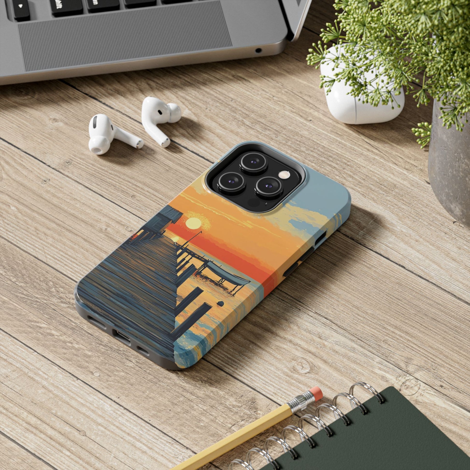 Coastal Sunrise Tough Phone Case For iphone & Samsung Galaxy - Ruppy's Creations