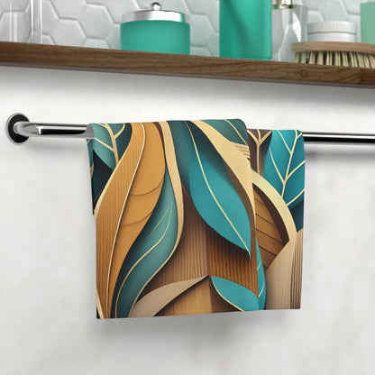 modern bath decor towel