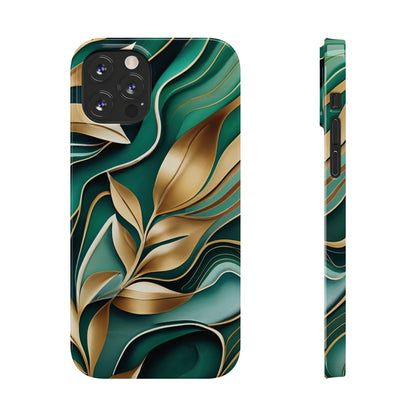 Mystic Leaf Slim Phone Case For I phone