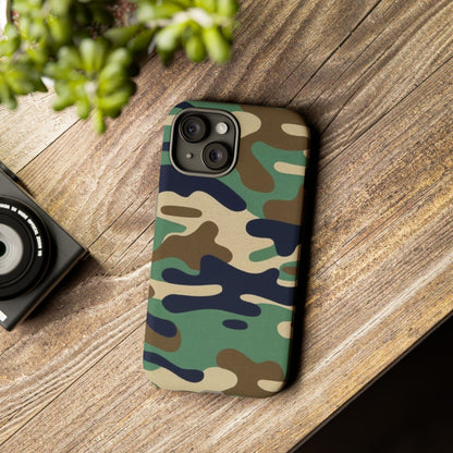 Camouflage Tough Phone Case for I phone, Samsung Galaxy and Google Pixel