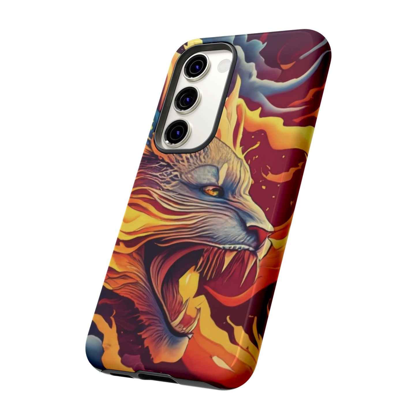 Blazing Beast Cell Phone Tough Case for I Phone, Samsung and Google Pixel