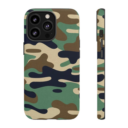 Camouflage Tough Phone Case for I phone, Samsung Galaxy and Google Pixel