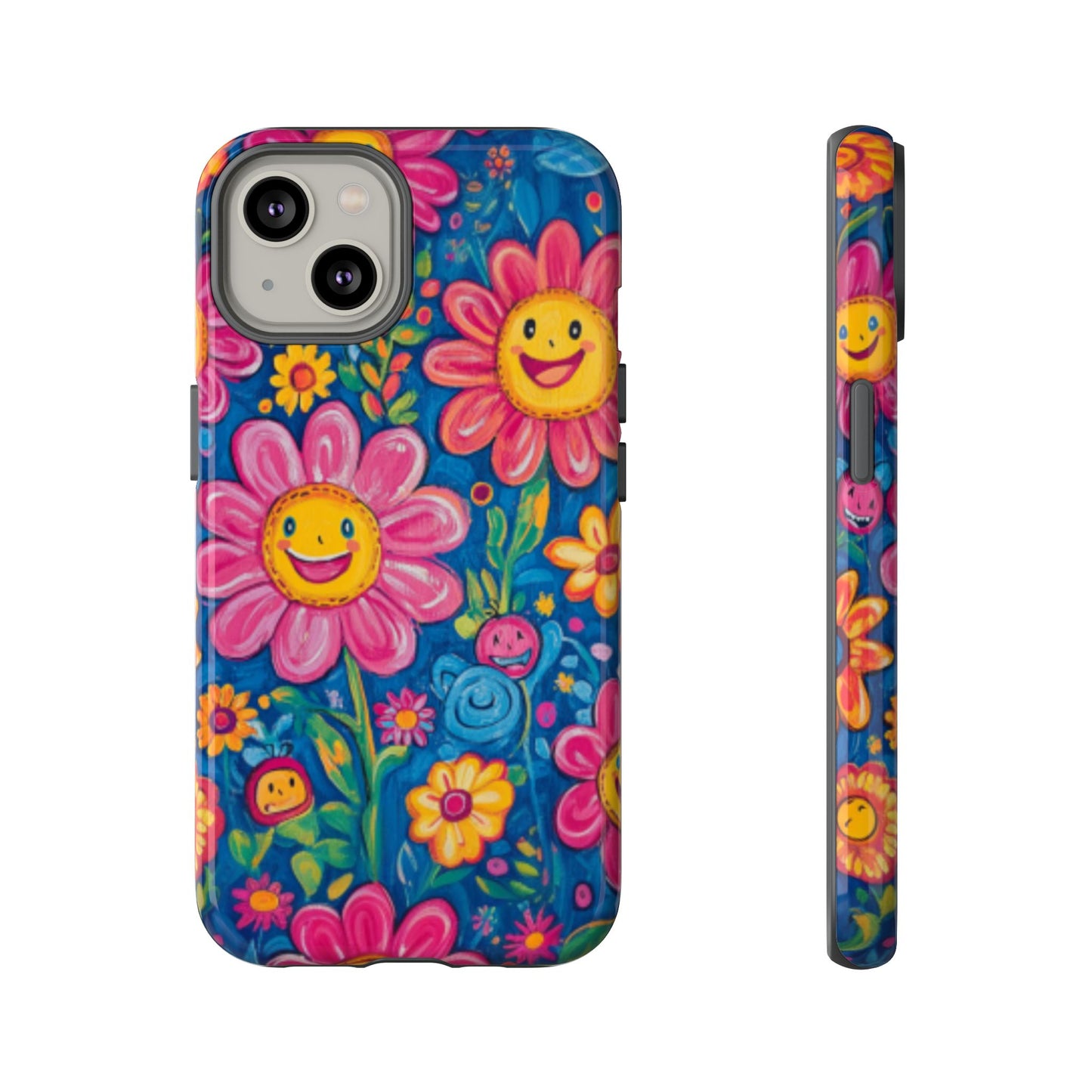 Cheerful Floral Tough Cell Phone Case - Ruppy's Creations