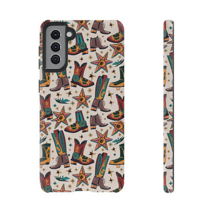 Cowboy Boots I Phone, Samsung, Google Pixel Tough Case - Ruppy's Creations