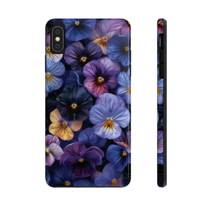 Pansy Flowers Tough iPhone Case - Ruppy's Creations