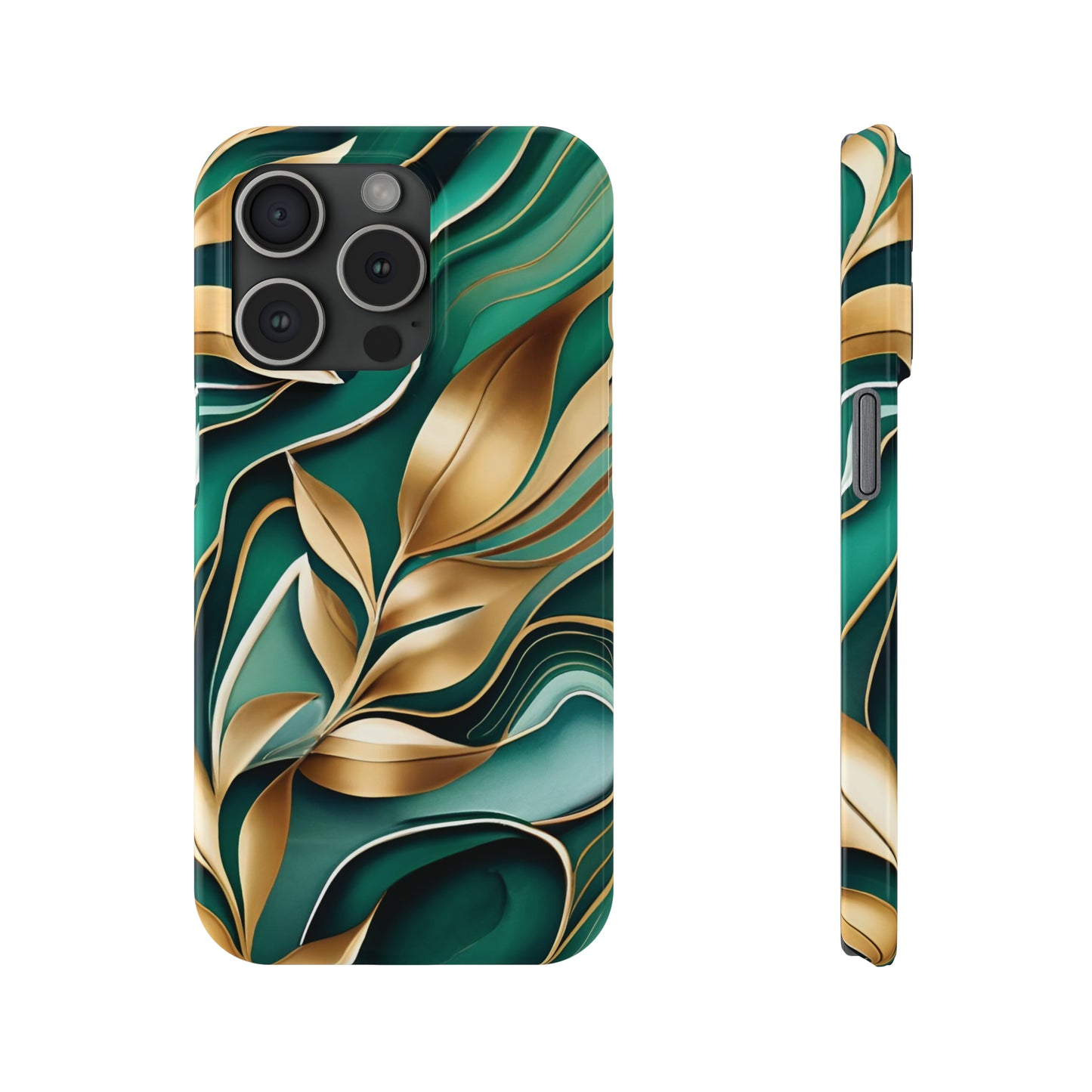 Mystic Leaf Slim Phone Case For I phone