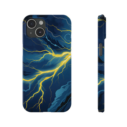 Lightning Strikes Slim Phone Cases