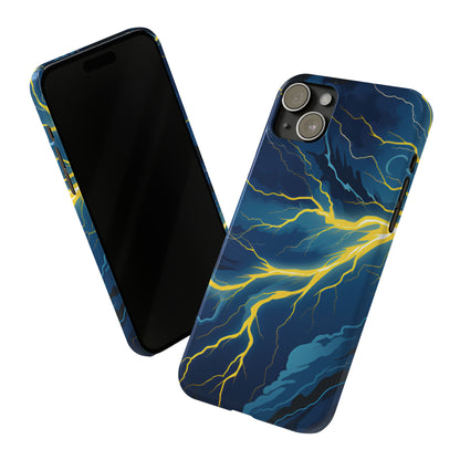 Lightning Strikes Slim Phone Cases