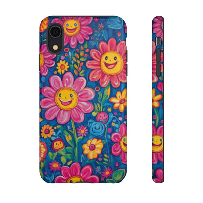 Cheerful Floral Tough Cell Phone Case - Ruppy's Creations