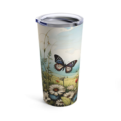 butterfly spring travel tumbler