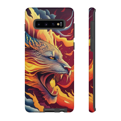 Blazing Beast Cell Phone Tough Case for I Phone, Samsung and Google Pixel