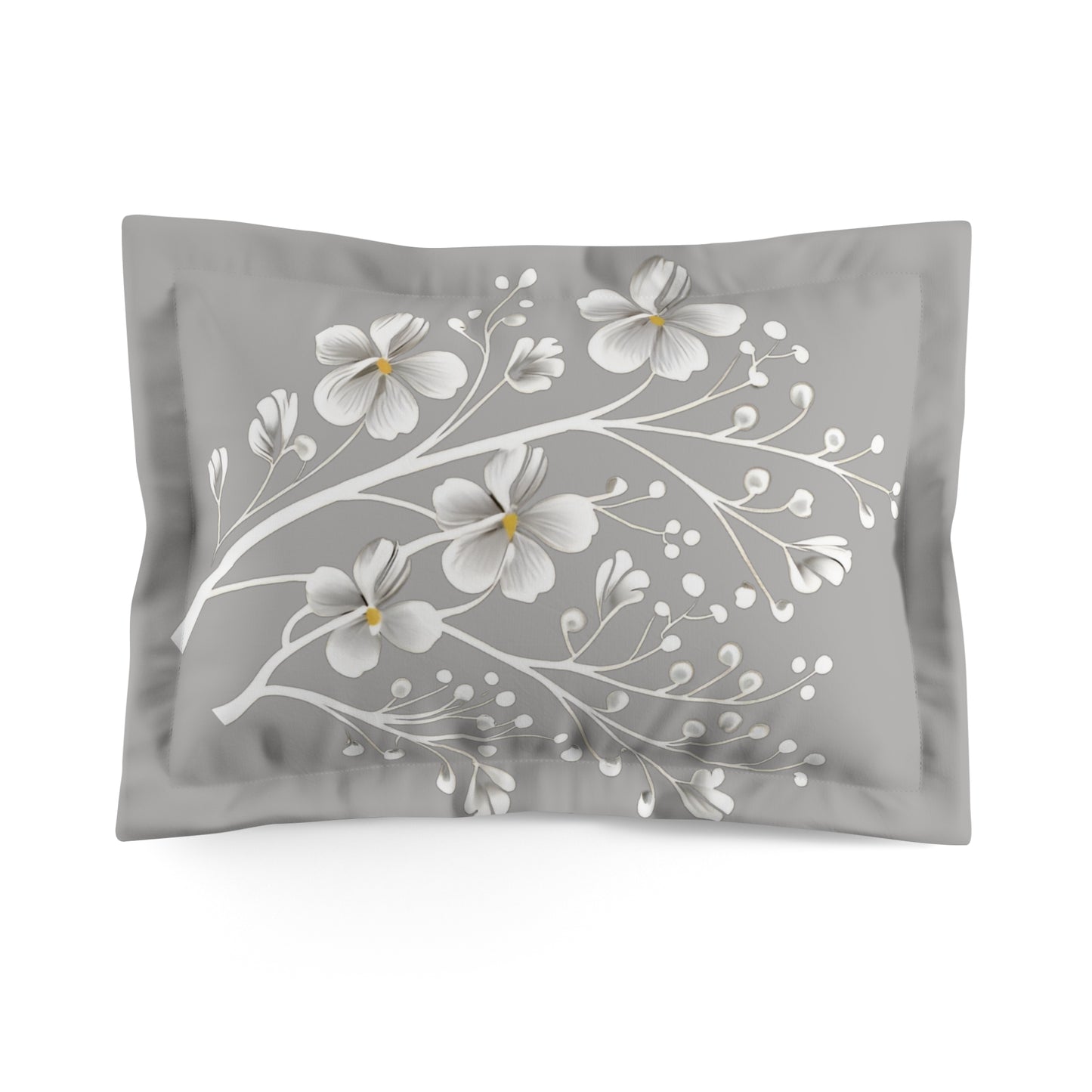 Blossom Whispers Microfiber Pillow Sham