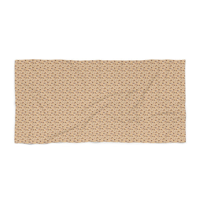 Seashell in Neutral Colors Beach Towel