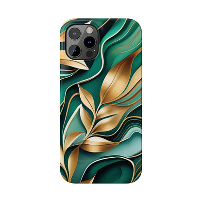 Mystic Leaf Slim Phone Case For I phone