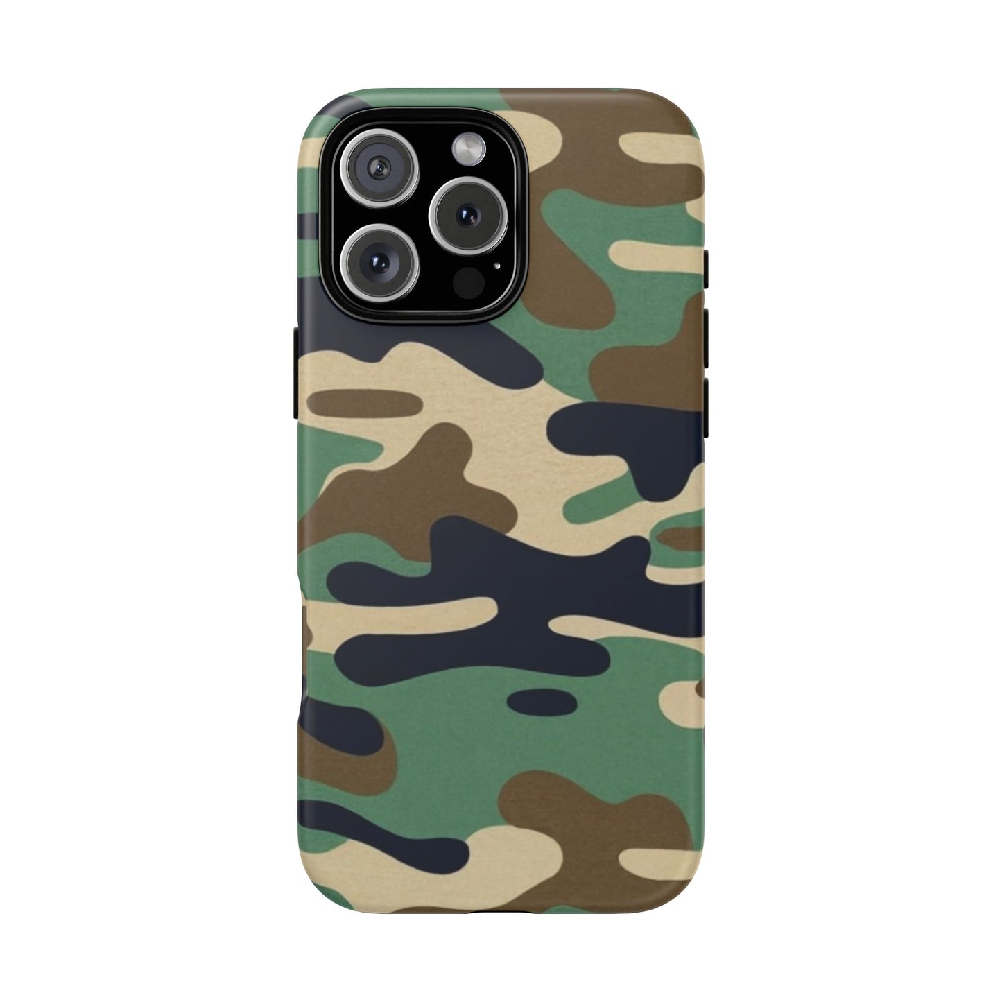 Camouflage Tough Phone Case for I phone, Samsung Galaxy and Google Pixel