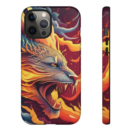 Blazing Beast Cell Phone Tough Case for I Phone, Samsung and Google Pixel