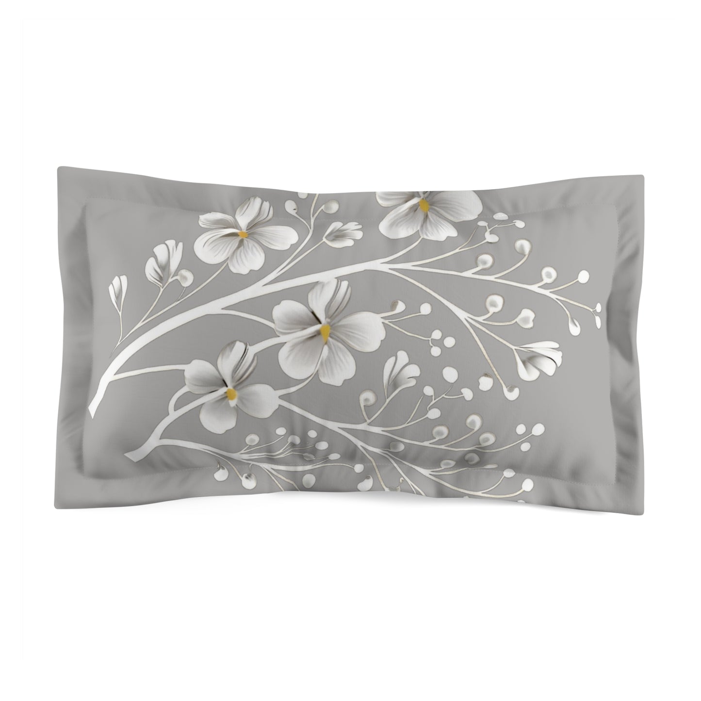 Blossom Whispers Microfiber Pillow Sham