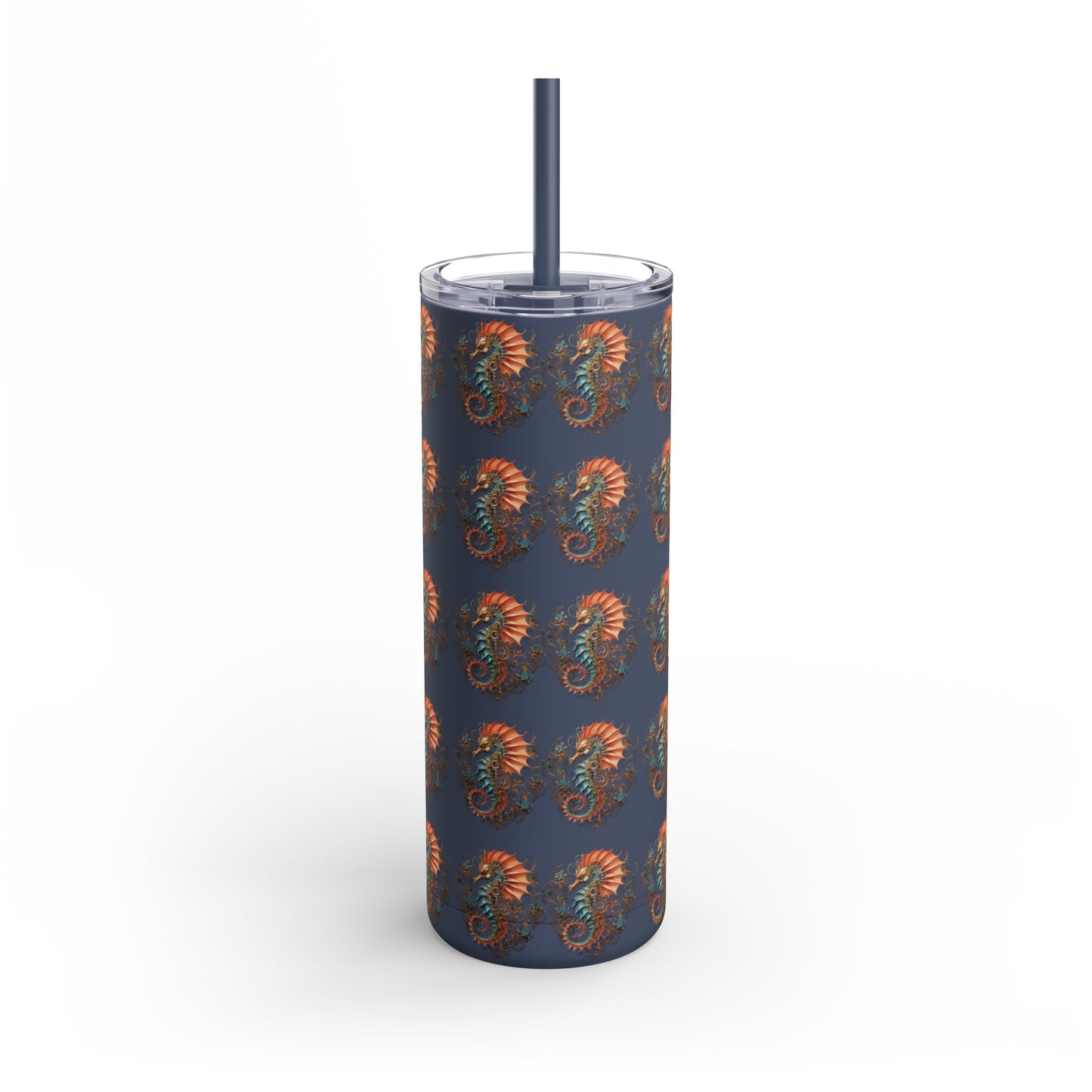 Enchanting Seahorse Maars Maker Skinny Matte Tumbler, 20oz