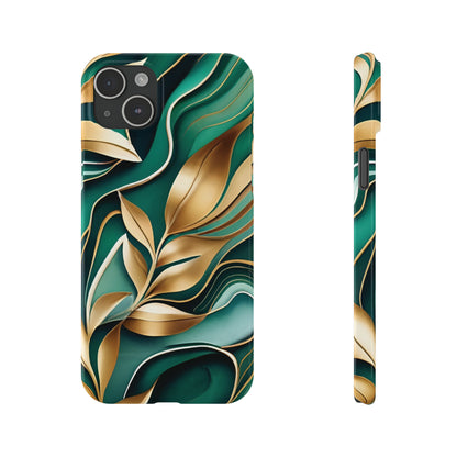 Mystic Leaf Slim Phone Case For I phone