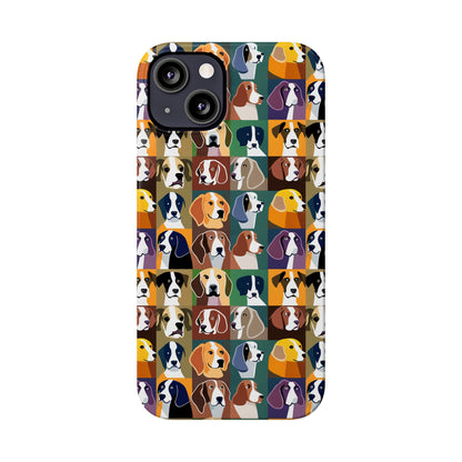 Dog Lovers Print Slim I Phone Case