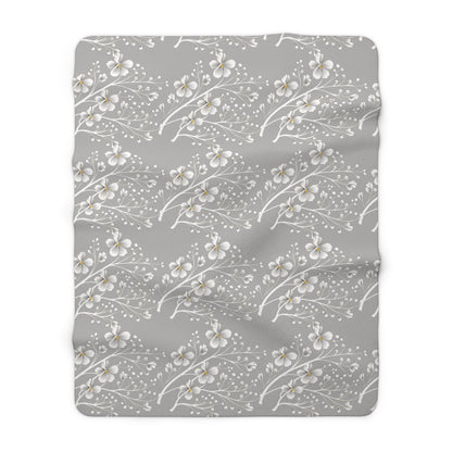 Blossom Whispers Sherpa Fleece Blanket