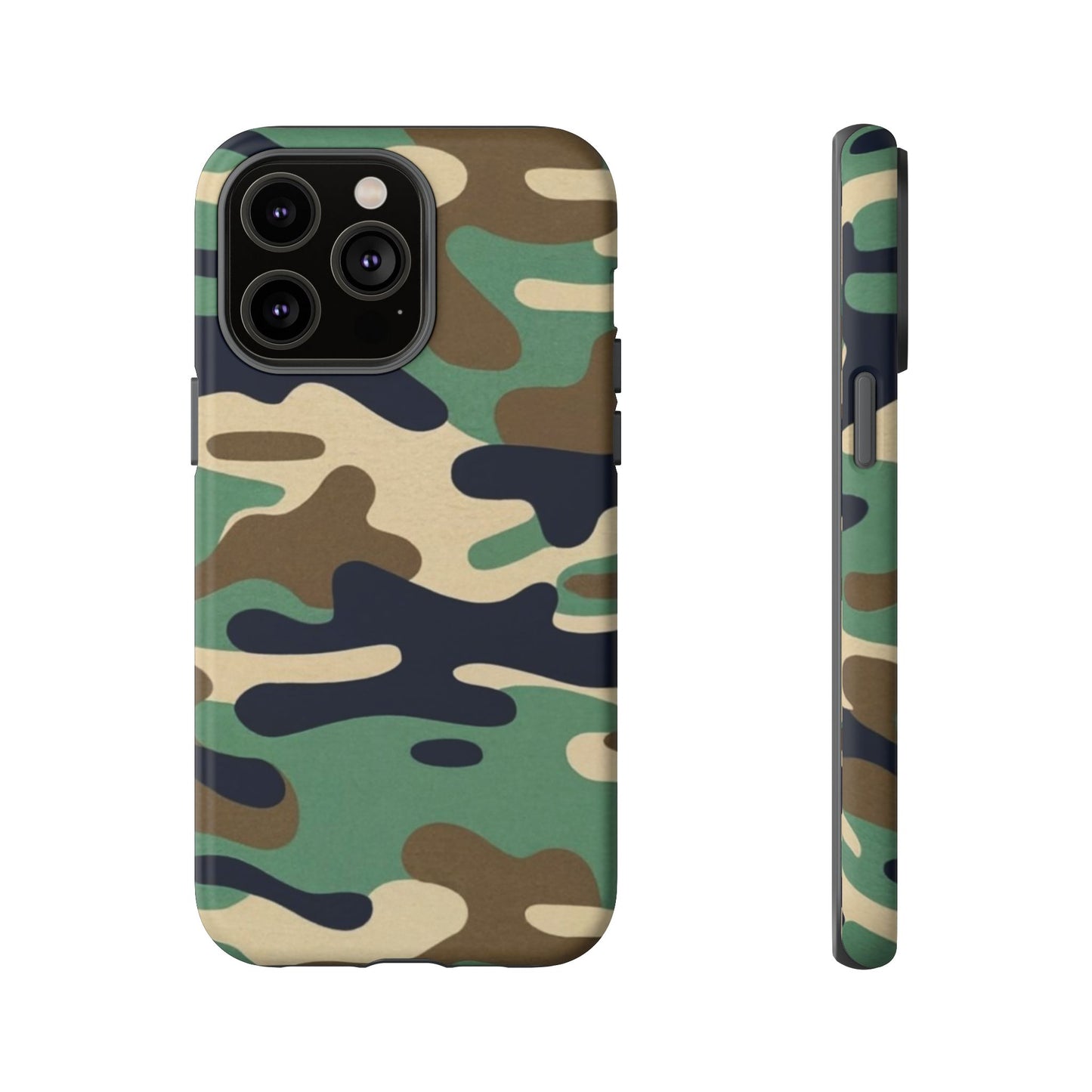 Camouflage Tough Phone Case for I phone, Samsung Galaxy and Google Pixel