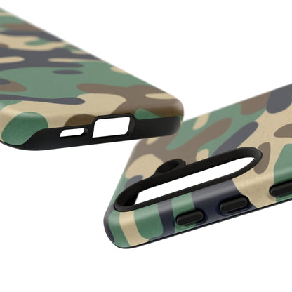 Camouflage Tough Phone Case for I phone, Samsung Galaxy and Google Pixel