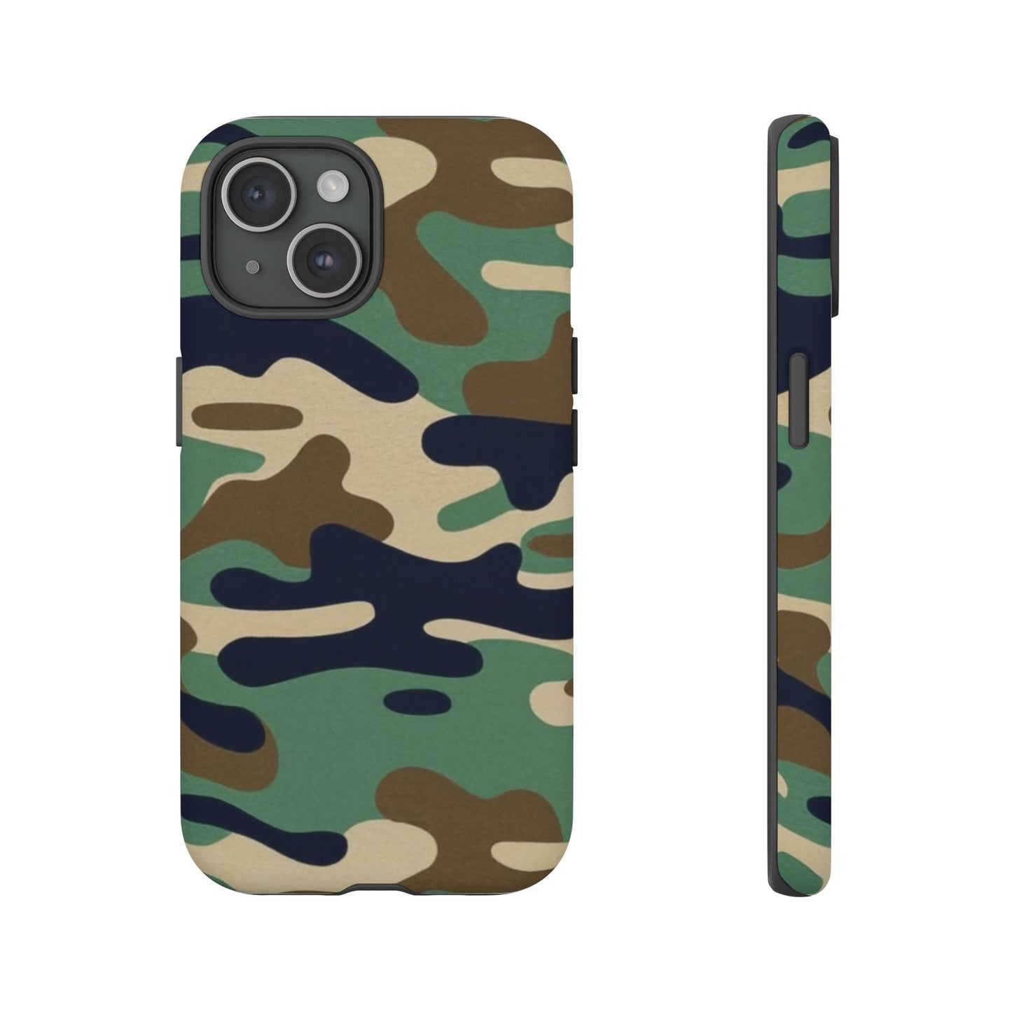 Camouflage Tough Phone Case for I phone, Samsung Galaxy and Google Pixel