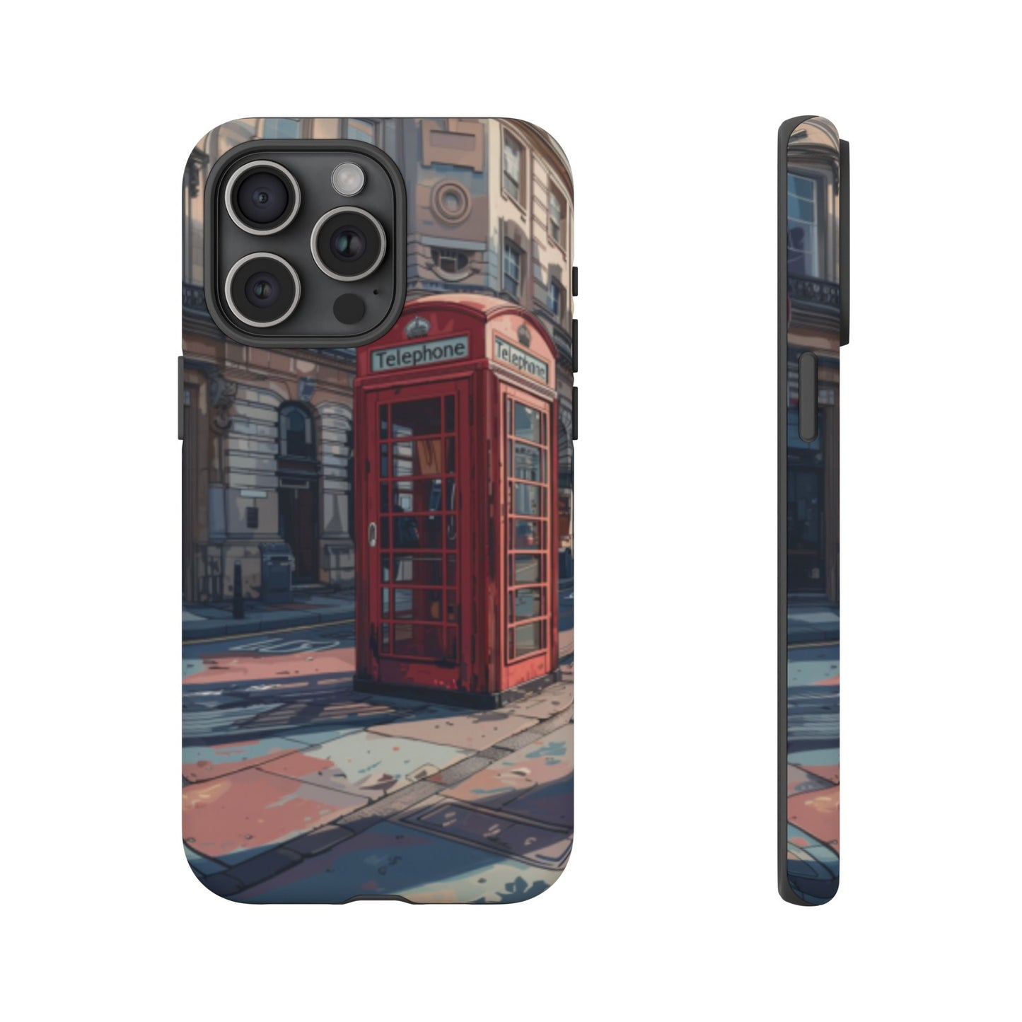 Old Phone Booth in London Tough Cell Phone Case - Ruppy's Creations