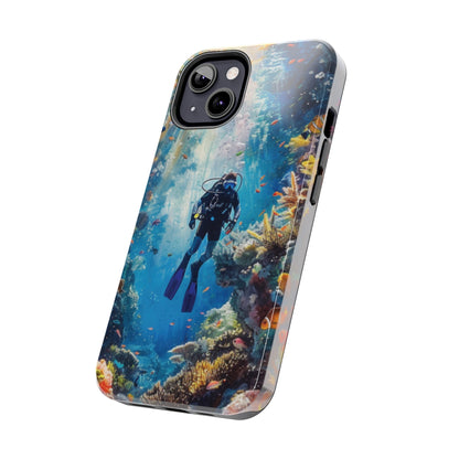 Coral Reef Diver Tough iPhone Case - Ruppy's Creations